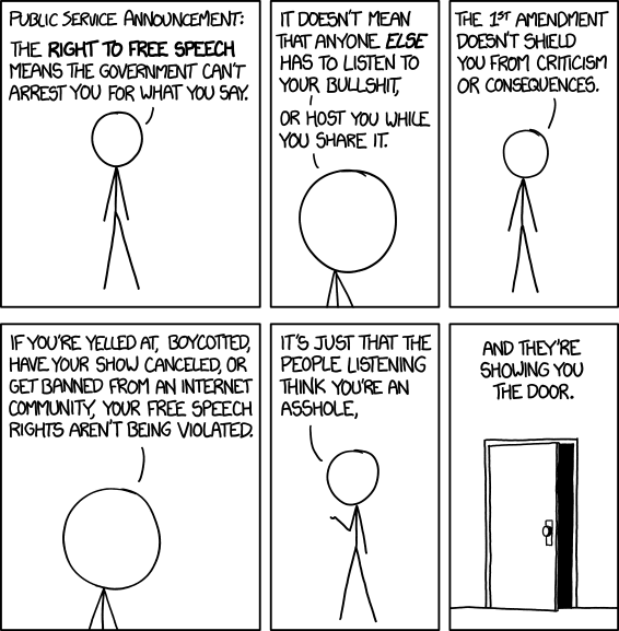 XKCD Free Speech