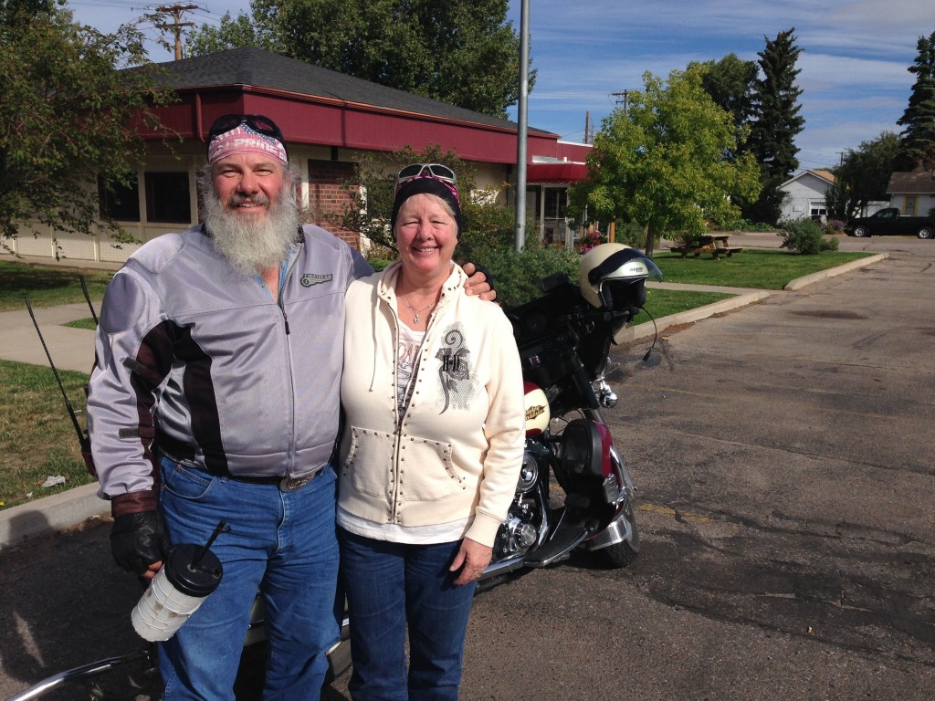 Jim and Linda with their Harley