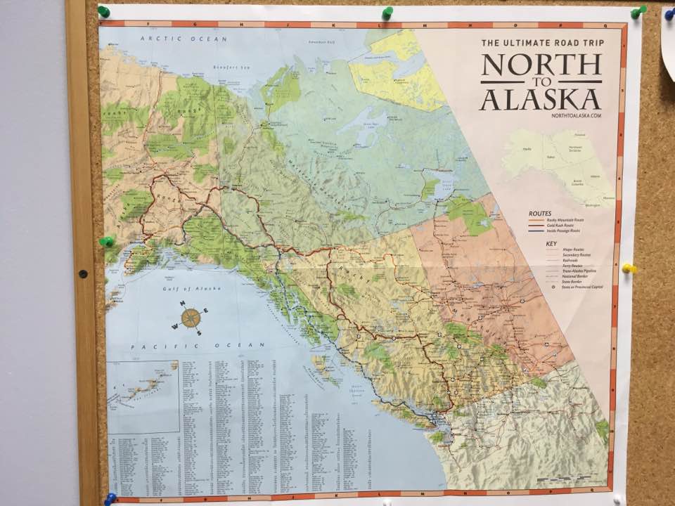 North to Alaska map