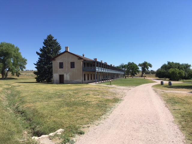 An early concrete bunkhouse from Fort Laramie.