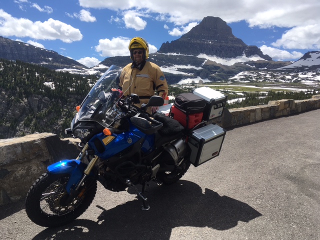 Me with my bike near the summit of Logan Pass.