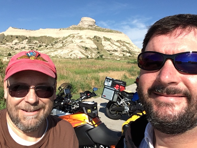 Ralph and Howard at Scotts Bluff National Monument.