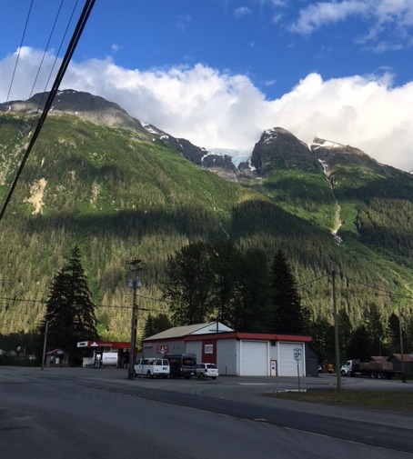 And finally, the view from Stewart, British Columbia, which will be our base for the next day. This is the only place on the trip where we spend two nights in the same place.