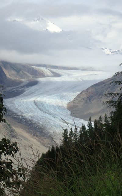 I'm not certain, but I believe from the sequence on my camera that this should be the thumb of the glacier. Our first really good view of this impressive river of ice.