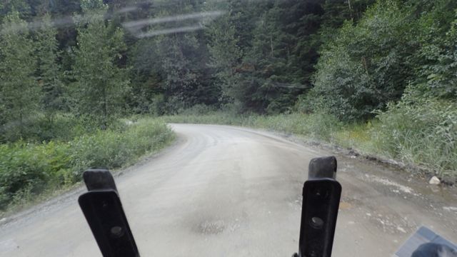 This was the view through my windshield on the way up the road to the Salmon River Glacier viewing areas.