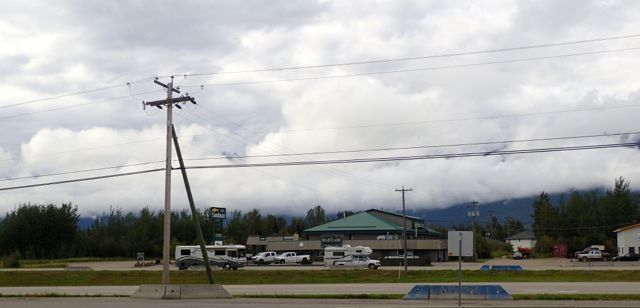 low clouds from a gas stop.