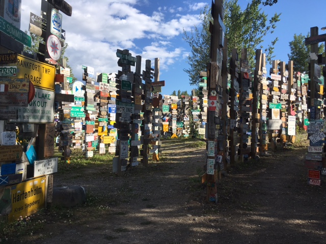 The Sign Forest is an almost endless collection of signs dating back to 1942.