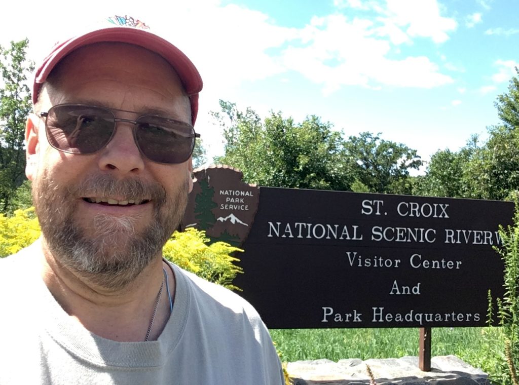 At the St. Croix National Scenic River visitor's center in St. Croix Falls, Wisconsin