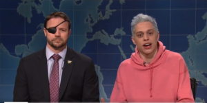 Pete Davidson and Dan Crenshaw on SNL.