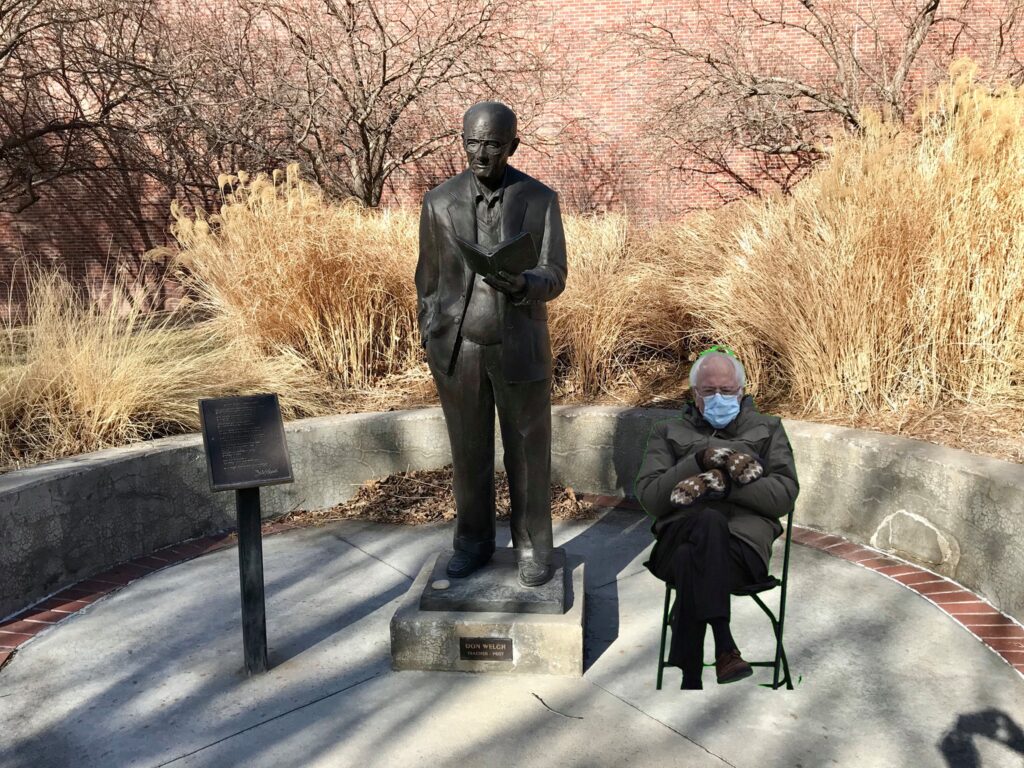 Bernie with UNK's Don Welch