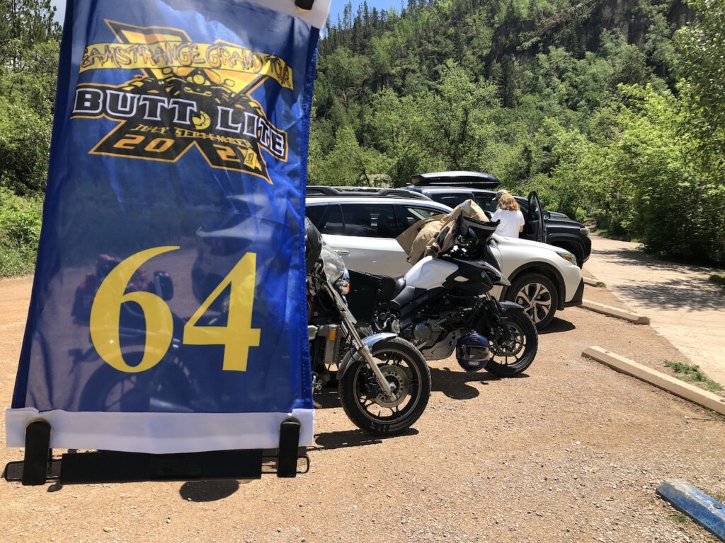 You couldn't see the sign from where I parked, so here's my bike at Roughlock Falls (07a Roughlock Falls 6/28/21)